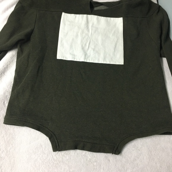 ZARA Ribbed Sweater Pullover in Olive Green - Picture 4 of 7